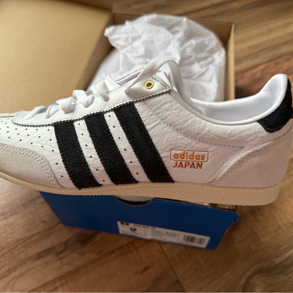 Adidas Japan White Sneakers with Black Stripes - Picture 2 of 5